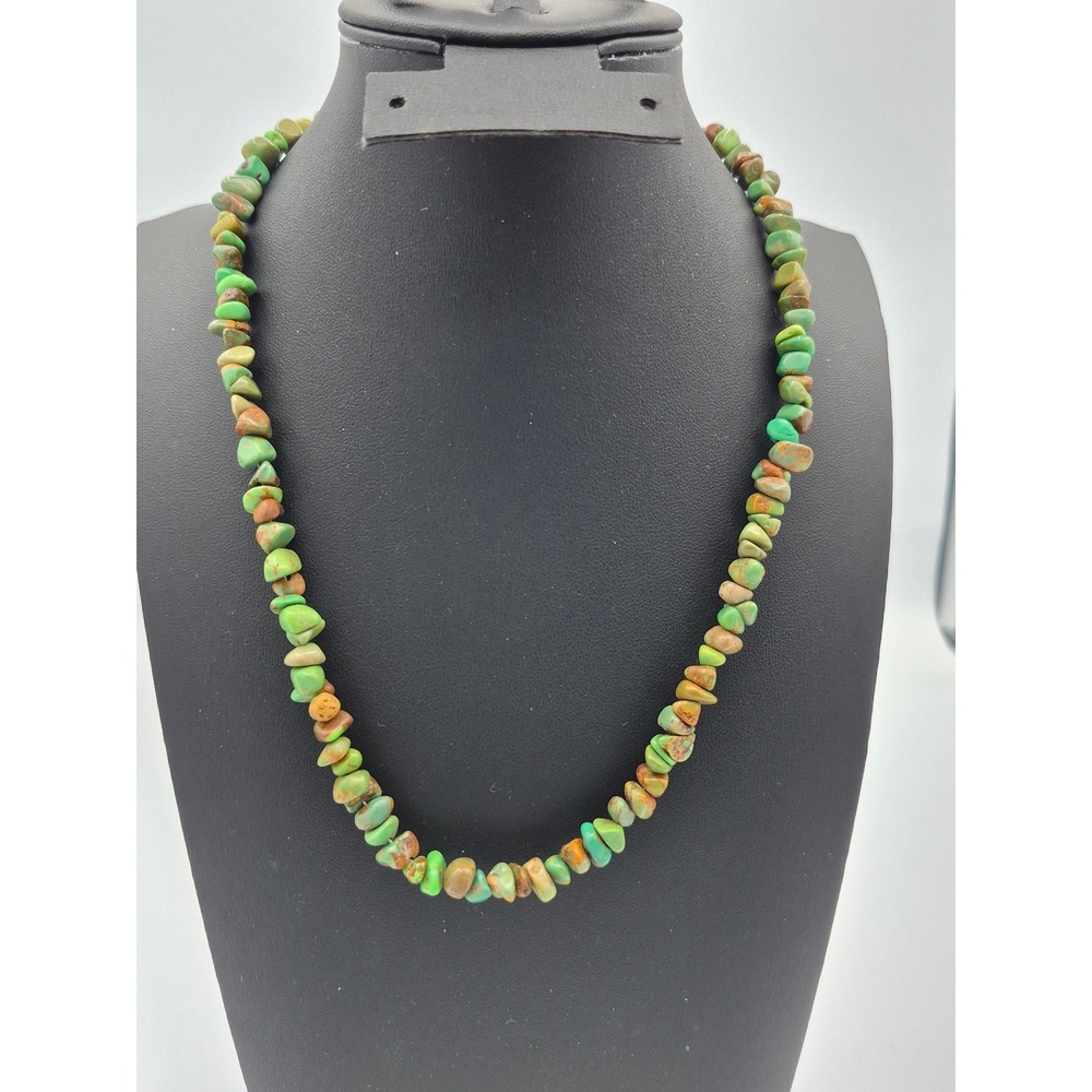 Jay King DTR Turquoise Necklace Green Sterling Silver 925 Adjustable Boho